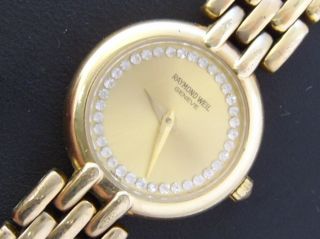 Raymond Weil Ladies Dress Watch.  Diamond Dial,  18ct Gold/p.  Stunning