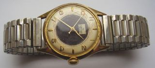 Vintage Smiths De Luxe Watch Gents On Stainlees Steel Strap Order