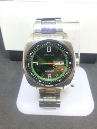 Seiko Snkm97 Recraft Green Dial Stainless Steel Automatic Men 