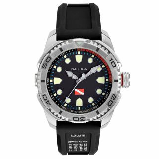 Nautica Watch Naptds901 Tarpoon Dive,  Analog,  Water Resistant,  Luminous Displ.