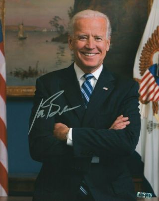Joe Biden Autographed 8x10 Photo Loa Ttm