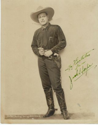 Legendary Silent Cowboy & Rodeo Performes Jack Oxie,  Autographed Vintage Photo