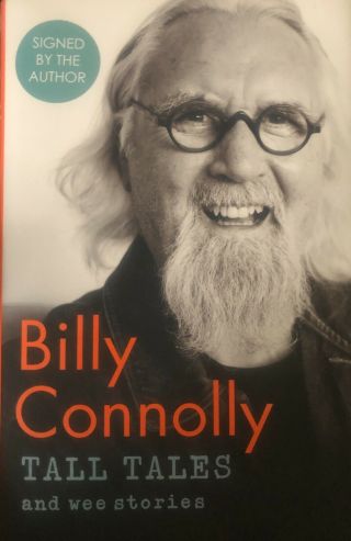 Billy Connolly Signed Tall Tales And Wee Stories Hardback Aftal Online