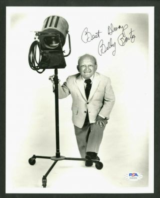 Billy Barty Midget Actor Comedian Signed Autographed 8 X 10 Photo Psa - D.  2000