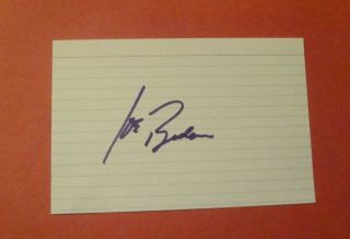 Joe Biden Signed 4x6 Index Card Autograph
