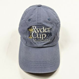 2008 Ryder Cup Usa Louisville Kentucky 08 Valhalla Adjustable Cap Hat Pga Golf