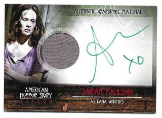 Sarah Paulson 2015 Breygent American Horror Story Autograph Auto Relic 