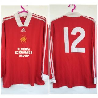 Cpyc Wsfa Vintage Adidas Match Worn Football Soccer Shirt Jersey Long Sleeve 12