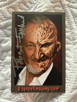Robert Englund Signed 4x6 Post Card Picture Autographed Freddy Krueger