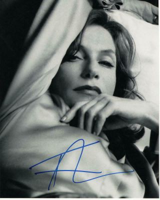 Isabelle Huppert - Signed Autographed 8x10 Photo - French Beauty,  Hot,  Greta