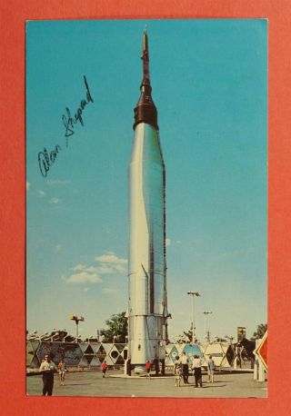 1972 Astronaut Alan Shepard Signed Us Park Ny World 