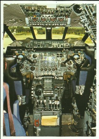 Postcard - Air Travel,  Plane,  Cockpit Of The Concorde Aircraft - 1970 