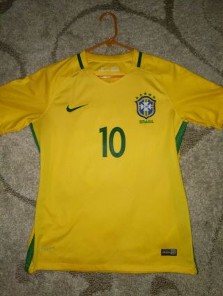 Neymar 10 Brazil Nike Home Football Shirt Jersey (s)
