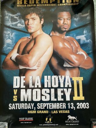 Boxing De La Hoya Vs.  Shane Mosley Ii 27x40 Onsite Poster 2003 -