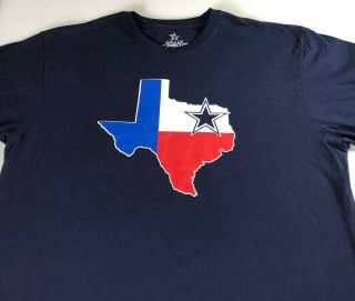 Dallas Cowboys T - Shirt Mens Xl Texas Nfl Football Sports Cotton Team State Flag