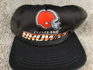Vintage Cleveland Browns Hat Era Snapback Cap Trucker Mesh Football Jersey
