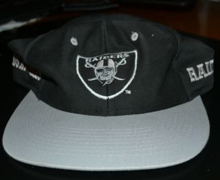 Vintage Snapback La Los Angeles Raiders Nfl Licensed Cap Hat