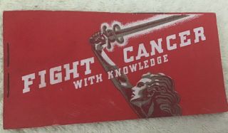 American Society Fight Cancer With Knowledge Vintage Book Of To: From: Labels