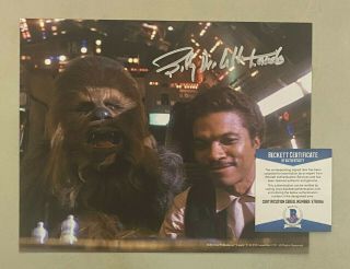 Billy Dee Williams Signed 8x10 Star Wars Photo Lando Calrissian Beckett Bas