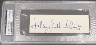 Hillary Rodham Clinton Signed Autograph Signature Psa/dna Authenticated
