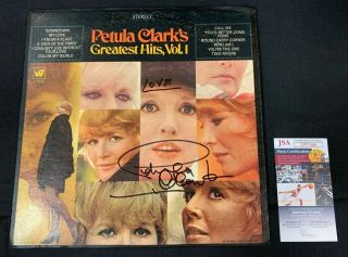 Petula Clark Hand Signed Auto Vinyl Record/album Greatest Hits Vol 1 Jsa/coa