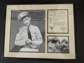 Toon Art Barney Fife Don Knotts Autographed Framed Photo Andy Griffith Show