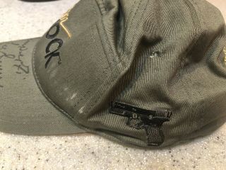 R.  Lee Ermey autographed Team Glock Gunny Approved Hat 2