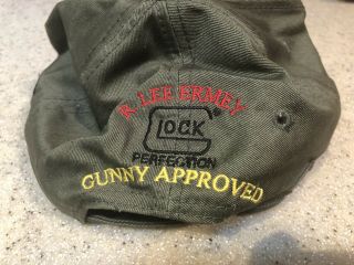 R.  Lee Ermey autographed Team Glock Gunny Approved Hat 3