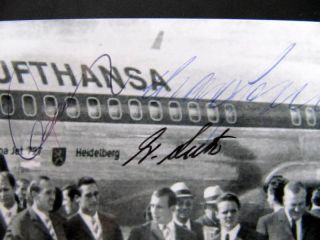 West Germany 1966 Team Photo Signed.