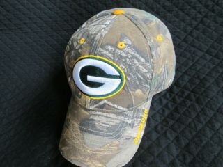 Green Bay Packer Camo Hat One Size Fits All,  Adjustable,  Never Worn