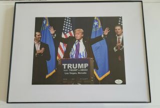 Donald Trump Hand - Signed,  Autographed 8x10 Photo W/ Certificate Of Authenticity