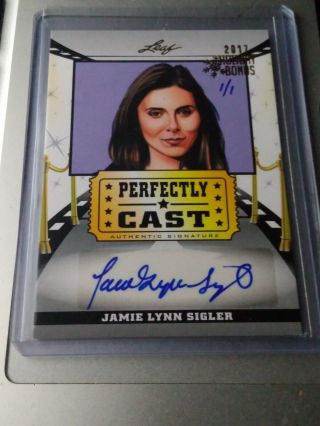 1 Of 1 Jamie Lynn Sigler Perfectly Cast Sopranos Autograph One Of A Kind1/1