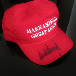 Donald Trump Signed Full Signature Maga Hat