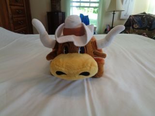 Texas Longhorns Ncaa Pillow Pets " Bevo " Mascot 18 " Collectible Plush Pillow Toy
