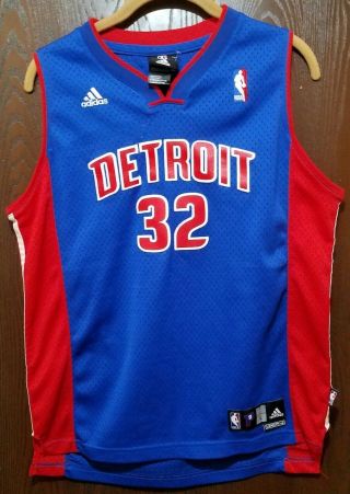 Adidas Blue Richard Hamilton Detroit Pistons Basketball Jersey Youth L Stitched