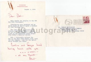 Ethel Kennedy - Wife Of Robert F.  Kennedy - Ans On Typed Letter,  1978