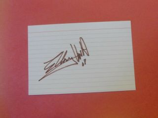 Eddie Van Halen Signed Index Card Autograph