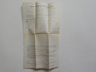 Antique Document 1867 Biddeford York County Maine Land Real Estate Deed