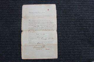 Signed - Edward Tiffin - 1st Governor Of The State Of Ohio - 1802 Nw Territory
