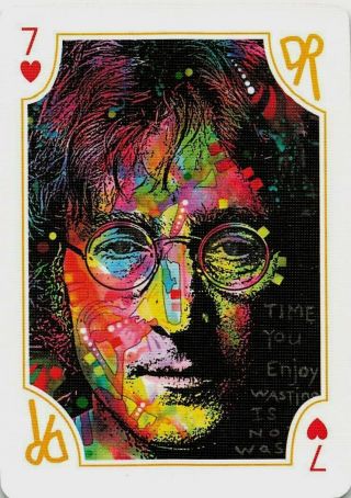 John Lennon The Beatles (pop Culture) Single Swap Playing Card