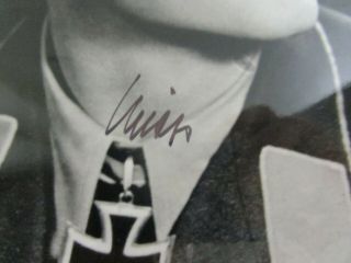 5 WWII German Luftwaffe Pilot Ace Signed Photo / Officer Autograph 2