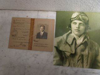 5 WWII German Luftwaffe Pilot Ace Signed Photo / Officer Autograph 3