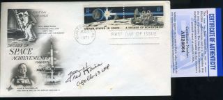 Fred Haise Psa Dna Hand Signed 1971 Fdc Cache Nasa Autograph