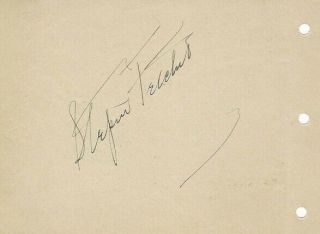 Black Character Actor Stepin Fetchit Signed Album Page - Charlie Chan,  Show Boat