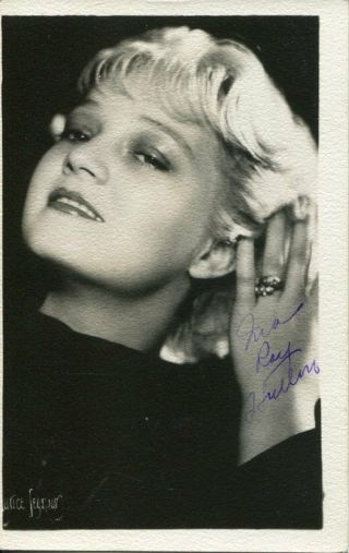 Ina Ray Hutton Ever Since Venus Big Band Jazz Singer Rare Signed Autograph Photo