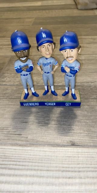 Los Angeles Dodgers Bobbleheads Cey Yeager Guerrero
