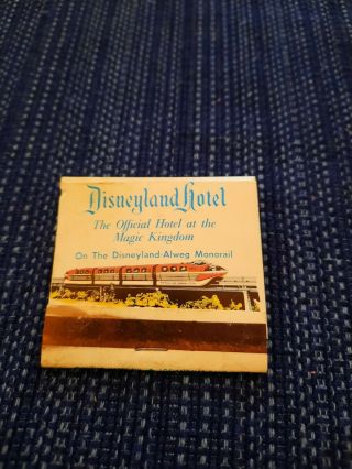 Vintage Unstruck Matchbook - Disneyland Hotel Anaheim Ca