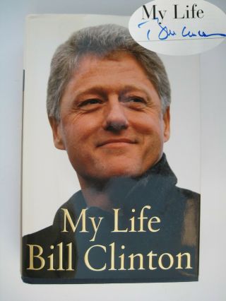 Bill Clinton Hand Signed Book My Life Autograph President Signature