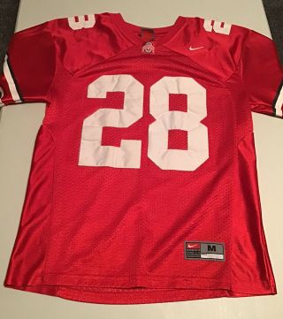 Youth Nike Team Ohio State Buckeyes Football Jersey 28 Size Youth Medium Red
