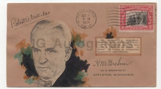 Robert Andrews Millikan - Nobel Prize For Physics - Signed Custom Postal Cover